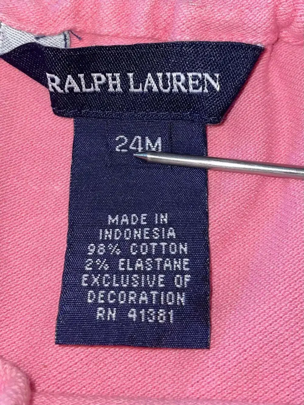 Ralph Lauren Preppy Coquette Pink Bubble Romper 24M Girls